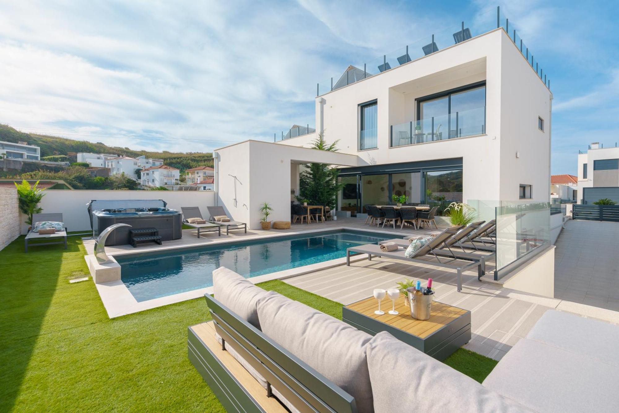 Paradise Villa, Luxury Villa Near The Beach Ribamar  Eksteriør bilde